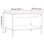 Mesa de centro madera contrachapada roble ahumado 60x50x40 cm by , Coffee table - Ref: Foro24-817522, Price: 35,85 €, Discoun...
