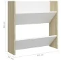 Zapateros de pared 4uds contrachapada blanco y roble 60x18x60cm de , Zapateros y organizadores de calzado - Ref: Foro24-80673...
