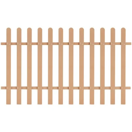 Valla de estacas de jardín de WPC 200x120 cm by , fenced with pickets - Ref: Foro24-42825, Price: 94,72 €, Discount: %