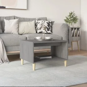 Mesa de centro madera contrachapada gris Sonoma 60x50x40 cm by , Coffee table - Ref: Foro24-817520, Price: 50,83 €, Discount: %