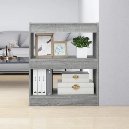 Estantería/divisor de espacios color gris Sonoma 60x30x72 cm von , Bücherregale und Regale - Ref: Foro24-813600, Preis: 41,53...