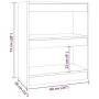 Estantería/divisor de espacios color gris Sonoma 60x30x72 cm von , Bücherregale und Regale - Ref: Foro24-813600, Preis: 41,53...