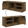 Mueble de TV madera contrachapada roble ahumado 102x35,5x36,5cm von , TV-Möbel - Ref: Foro24-817084, Preis: 54,57 €, Rabatt: %