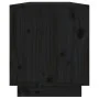 Mueble de TV de madera maciza de pino negro 110,5x34x40 cm von , TV-Möbel - Ref: Foro24-813848, Preis: 80,45 €, Rabatt: %