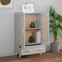 Aparador alto de madera contrachapada gris Sonoma 70x31x115 cm de , Aparadores - Ref: Foro24-817484, Precio: 80,74 €, Descuen...