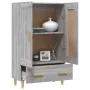 Aparador alto de madera contrachapada gris Sonoma 70x31x115 cm de , Aparadores - Ref: Foro24-817484, Precio: 80,74 €, Descuen...
