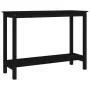 Mesa consola madera maciza de pino negro 110x40x80 cm by , Side tables - Ref: Foro24-822286, Price: 130,53 €, Discount: %