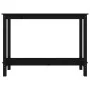 Mesa consola madera maciza de pino negro 110x40x80 cm by , Side tables - Ref: Foro24-822286, Price: 130,53 €, Discount: %