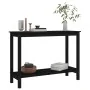 Mesa consola madera maciza de pino negro 110x40x80 cm by , Side tables - Ref: Foro24-822286, Price: 130,53 €, Discount: %
