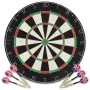 Diana profesional de sisal con 6 dardos y borde de , Juegos de dardos - Ref: Foro24-91460, Precio: 105,11 €, Descuento: %