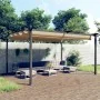 Cenador de jardín con techo retráctil gris taupé 4x3 m by , Tents and gazebos - Ref: Foro24-318539, Price: 520,60 €, Discount: %