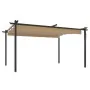 Cenador de jardín con techo retráctil gris taupé 4x3 m by , Tents and gazebos - Ref: Foro24-318539, Price: 520,60 €, Discount: %