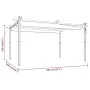 Cenador de jardín con techo retráctil gris taupé 4x3 m by , Tents and gazebos - Ref: Foro24-318539, Price: 520,60 €, Discount: %