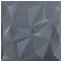 Paneles de pared 3D 12 unidades gris diamante 3 m² 50x50 cm by , Wall covering - Ref: Foro24-340589, Price: 53,83 €, Discount: %