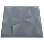 Paneles de pared 3D 12 unidades gris diamante 3 m² 50x50 cm by , Wall covering - Ref: Foro24-340589, Price: 53,83 €, Discount: %