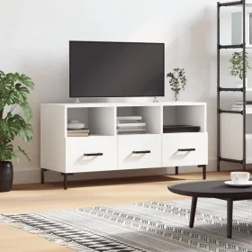 Mueble de TV madera de ingeniería blanco 102x36x50 cm von , TV-Möbel - Ref: Foro24-829036, Preis: 64,88 €, Rabatt: %