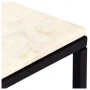 Mesa de centro piedra real textura de mármol blanco 60x60x35 cm de , Mesas de centro - Ref: Foro24-286439, Precio: 87,51 €, D...