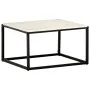 Mesa de centro piedra real textura de mármol blanco 60x60x35 cm de , Mesas de centro - Ref: Foro24-286439, Precio: 87,51 €, D...