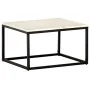 Mesa de centro piedra real textura de mármol blanco 60x60x35 cm de , Mesas de centro - Ref: Foro24-286439, Precio: 87,51 €, D...