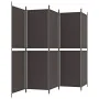 Biombo divisor de 5 paneles de tela marrón 250x180 cm von , Raumteiler - Ref: Foro24-350219, Preis: 56,56 €, Rabatt: %