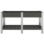 Arriate de jardín con estante WPC gris 175x50x75 cm by , Pots and planters - Ref: Foro24-362572, Price: 198,65 €, Discount: %