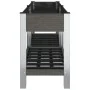 Arriate de jardín con estante WPC gris 175x50x75 cm by , Pots and planters - Ref: Foro24-362572, Price: 198,65 €, Discount: %