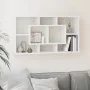 Estantería de pared con 8 compartimentos blanco brillante by , Shelves and shelves - Ref: Foro24-342591, Price: 62,76 €, Disc...