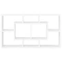 Estantería de pared con 8 compartimentos blanco brillante by , Shelves and shelves - Ref: Foro24-342591, Price: 62,76 €, Disc...