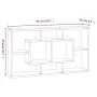 Estantería de pared con 8 compartimentos blanco brillante by , Shelves and shelves - Ref: Foro24-342591, Price: 62,76 €, Disc...