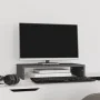 Soporte de monitor madera maciza de pino gris 50x27x10 cm by , Computer bases and risers - Ref: Foro24-813946, Price: 25,70 €...