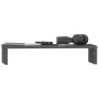 Soporte de monitor madera maciza de pino gris 50x27x10 cm by , Computer bases and risers - Ref: Foro24-813946, Price: 25,70 €...