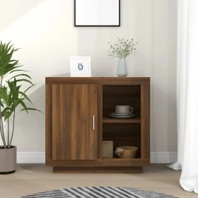 Aparador color marrón roble 80x40x75 cm by , Sideboards - Ref: Foro24-817239, Price: 85,51 €, Discount: %