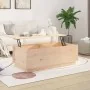 Mesa de centro de madera maciza de pino 100x50x35 cm de , Mesas de centro - Ref: Foro24-813420, Precio: 129,51 €, Descuento: %