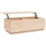 Mesa de centro de madera maciza de pino 100x50x35 cm de , Mesas de centro - Ref: Foro24-813420, Precio: 129,51 €, Descuento: %