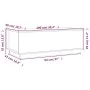 Mesa de centro de madera maciza de pino 100x50x35 cm de , Mesas de centro - Ref: Foro24-813420, Precio: 129,51 €, Descuento: %