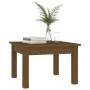 Mesa de centro madera maciza de pino marrón miel 45x45x30 cm by , Coffee table - Ref: Foro24-814227, Price: 35,02 €, Discount: %