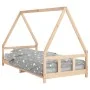 Estructura de cama para niños madera maciza de pino 90x200 cm by , Cribs and beds for children - Ref: Foro24-834453, Price: 1...