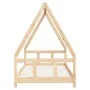 Estructura de cama para niños madera maciza de pino 90x200 cm by , Cribs and beds for children - Ref: Foro24-834453, Price: 1...
