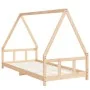 Estructura de cama para niños madera maciza de pino 90x200 cm by , Cribs and beds for children - Ref: Foro24-834453, Price: 1...