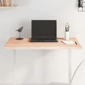 Tablero de mesa madera maciza roble borde natural 80x60x2 cm by , Table tops - Ref: Foro24-363878, Price: 56,98 €, Discount: %