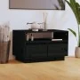 Mueble de TV de madera maciza de pino negro 60x35x37 cm de , Muebles TV - Ref: Foro24-813429, Precio: 64,61 €, Descuento: %