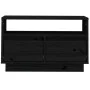 Mueble de TV de madera maciza de pino negro 60x35x37 cm de , Muebles TV - Ref: Foro24-813429, Precio: 64,61 €, Descuento: %