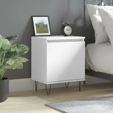 Mesita de noche madera de ingeniería blancp 40x30x50 cm by , Nightstands - Ref: Foro24-826828, Price: 36,60 €, Discount: %