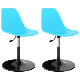 Sillas de comedor giratorias 2 unidades PP azul by , dining chairs - Ref: Foro24-324193, Price: 86,58 €, Discount: %