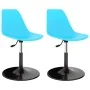 Sillas de comedor giratorias 2 unidades PP azul de , Sillas de comedor - Ref: Foro24-324193, Precio: 86,58 €, Descuento: %