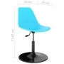Sillas de comedor giratorias 2 unidades PP azul de , Sillas de comedor - Ref: Foro24-324193, Precio: 86,58 €, Descuento: %