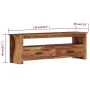 Mueble de TV de madera maciza 118x30x40 cm by , TV Furniture - Ref: Foro24-247715, Price: 243,42 €, Discount: %