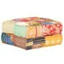 Puf patchwork de tela 60x70x36 cm de , Cojines para sillas y sofás - Ref: Foro24-287707, Precio: 155,34 €, Descuento: %