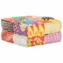 Puf patchwork de tela 60x70x36 cm de , Cojines para sillas y sofás - Ref: Foro24-287707, Precio: 155,34 €, Descuento: %