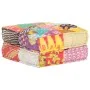 Puf patchwork de tela 60x70x36 cm de , Cojines para sillas y sofás - Ref: Foro24-287707, Precio: 155,34 €, Descuento: %